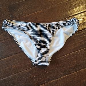 New bikini striped bottom, rouched back